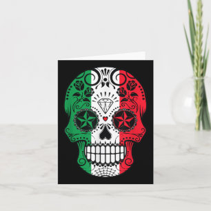 Carte Drôle tête crâne mexicaine Cinco De Mayo