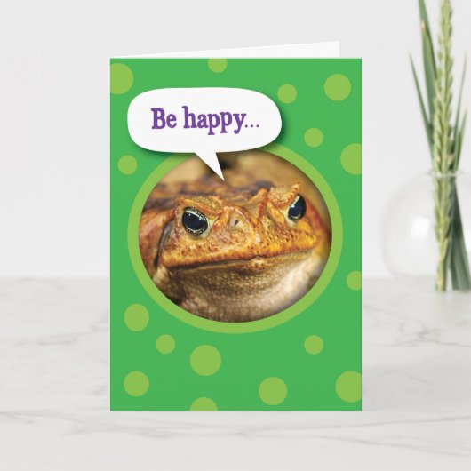 Carte Drôle Toad Vous N'Avez Pas Encore Croisé Anniversa (Devant)