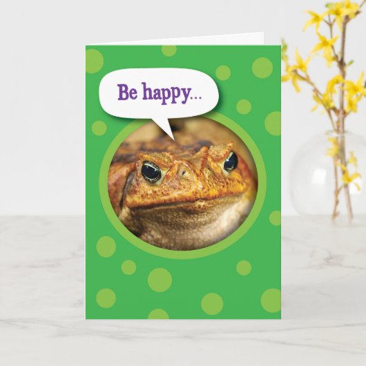 Carte Drôle Toad Vous N'Avez Pas Encore Croisé Anniversa (Fleur jaune)