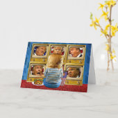 Carte Drôle Trump Birthday Card - TV (Fleur jaune)