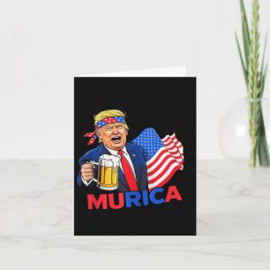 Carte Drôle Trump Boire de la bière Tee - shirts faire N