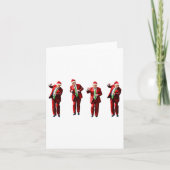 Carte Drôle Trump Danse Santa Claus Noël Noël Noël Noël  (Devant)