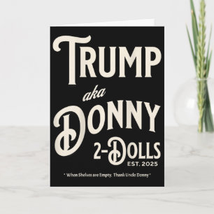 Carte Drôle Trump Donny Deux Poupées 2 Poupées À Noël T