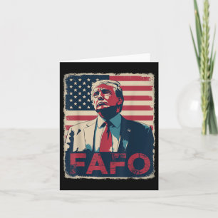 Carte Drôle Trump Fafo F autour de Découvrez Retro Us Dr