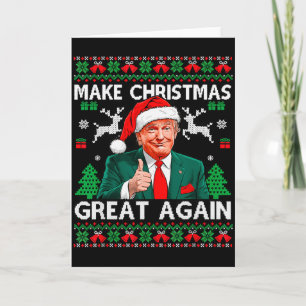 Carte Drôle Trump Faire Noël Grand De Nouveau Sweatshirt