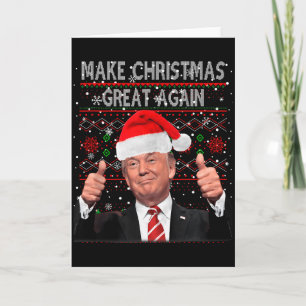 Carte Drôle Trump Faire Noël Grandir Encore Sweat Ugly