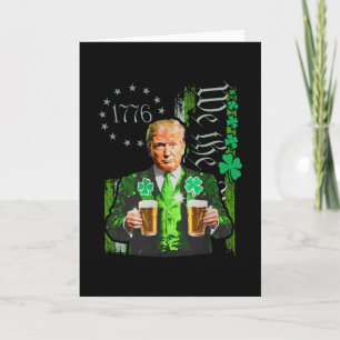 Carte Drôle Trump Faire St Patrick's Day Grande Encore I