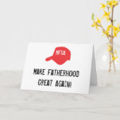 Carte Drôle Trump Fête des pères MAGA (Fleur jaune)