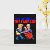 Carte Drôle Trump Garbage Time Pour Sortir Les Garbage E (Fleur jaune)