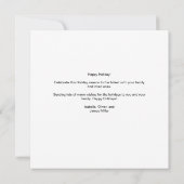 Carte Drôle Trump Happy Holiday Card (Dos)