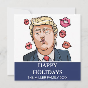 Carte Drôle Trump Happy Holiday Card