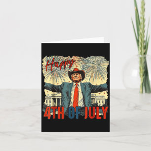 Carte Drôle Trump Joyeux 4 juillet Jour de l'Indépendanc