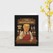 Carte Drôle Trump Le Commerçant (Fleur jaune)