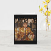 Carte Drôle Trump Leopard Daddys Home, Trump 2024 (Fleur jaune)