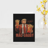 Carte Drôle Trump Mcdon 2024 Nourriture Rapide Mac Daddy (Fleur jaune)