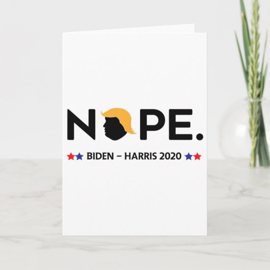 Carte Drôle Trump Non (Devant)
