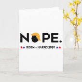 Carte Drôle Trump Non (Fleur jaune)