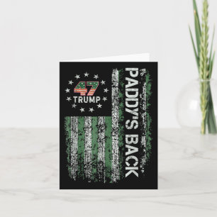 Carte Drôle Trump Paddys Back 45 47 Jour de la Saint Pat