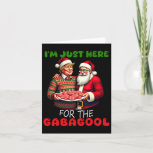 Carte Drôle Trump Père Noël Noël Je suis juste ici pour 
