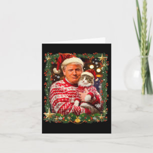 Carte Drôle Trump Sweater de Noël pour les Noël Amoureux