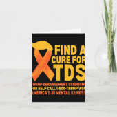 Carte Drôle Trump - Syndrome De Dérangation Tds - Sensib (Devant)