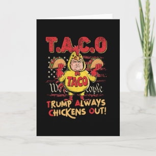 Carte Drôle Trump Taco Trump Toujours Abandonne 16