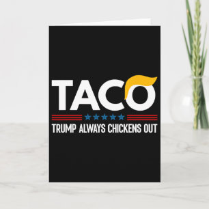 Carte Drôle Trump Taco Trump Toujours Abandonne 6