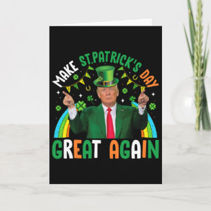 Carte Drôle Trump Trèfle Faire St Patrick's Day Grand A