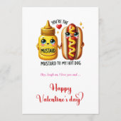 Carte drôle Tu es la moutarde à mon hot dog (Devant)