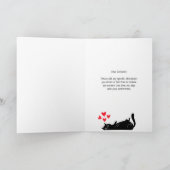 Carte Drôle Valentin Aussi Mignonne Que Mon Chat Plié (Intérieur)