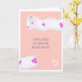 Carte Drôle valentine rouleau 3 photos collage (Fleur jaune)