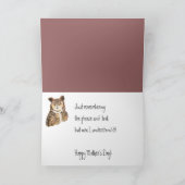 Carte Drôle Verse et Chouette de la Fête des Mères avec  (Intérieur)