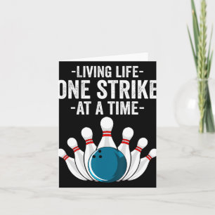 Carte Drôle Vie Vie Une Grève À Une Fois Cadeau Bowler
