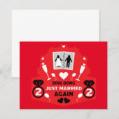 Carte Drôle vient de se marier à nouveau (Devant / Derrière)