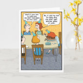 Carte Drôle visage couché dans le gâteau Anniversaire (Fleur jaune)