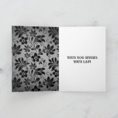 Carte Drôle Votre Chien Manque Votre Lap Se Bien (Intérieur)