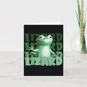 Carte Drôle Weirdcore Animal Femmes Hommes Lizard Lizard