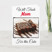 Carte Drôle Will Trade Pour : Maman (Devant)