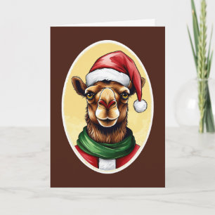 Carte Drôles d'animaux: Spécial Noël - Chameau 1