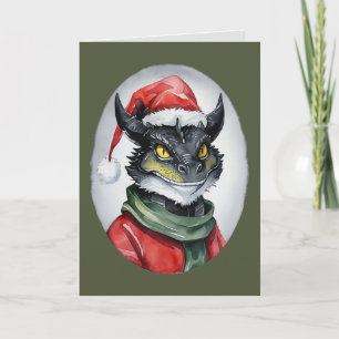 Carte Drôles d'animaux: Spécial Noël - Dragon 1