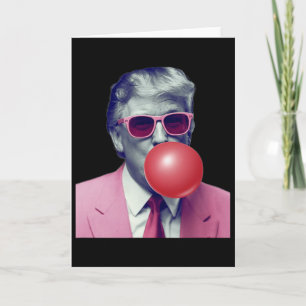 Carte Drôles de cadeaux de bubble gum Yum Trump