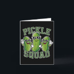 Carte Drôles de cornichons de dessin animé amateur de Di<br><div class="desc">Drôles de cornichons de dessin animé amateur de Dill Doe blague nourriture jeu de mots</div>