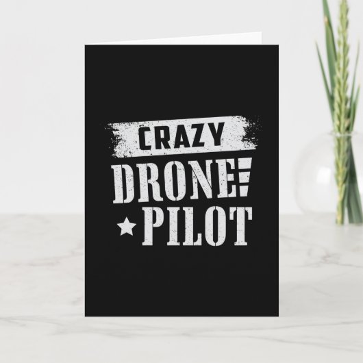 Carte Drones Pilotes Quadcopter Drones FPV Camera Cadeau (Devant)