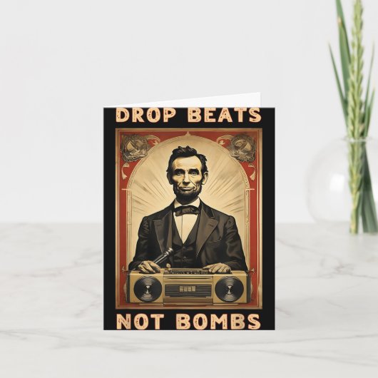 Carte Drop Beats Not Bombs Anti-war (Devant)