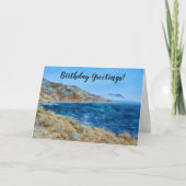 Carte Drops in the Ocean Art Birthday Card (Devant)