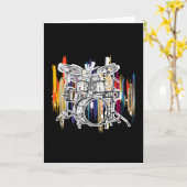 Carte Drummer Drummer Drummer Drummer Drummer (Fleur jaune)