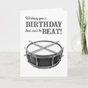 Carte Drummer Rockstar Amusant Caisse Claire Rocker Anni