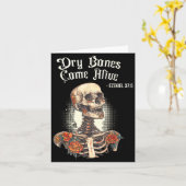 Carte Dry Bones Come Alive Skeleton Floral Christian Hal (Fleur jaune)