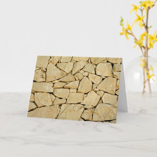 Carte Dry stone wall (Fleur jaune)