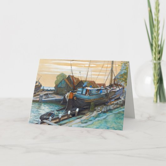 Carte Drydock à Durgerdam peinture de Piet Mondrian (Devant)